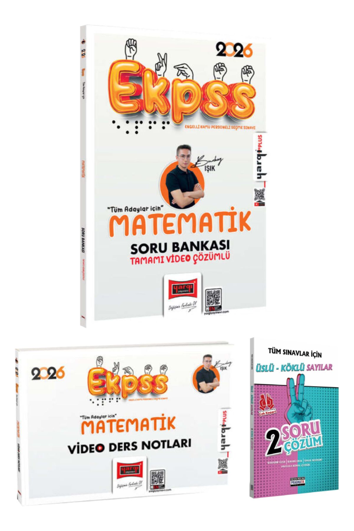 Yargı Yayınları 2026 EKPSS Tüm Adaylar İçin Matematik Tamamı Video Çözümlü Soru Bankası+Video Ders Notları