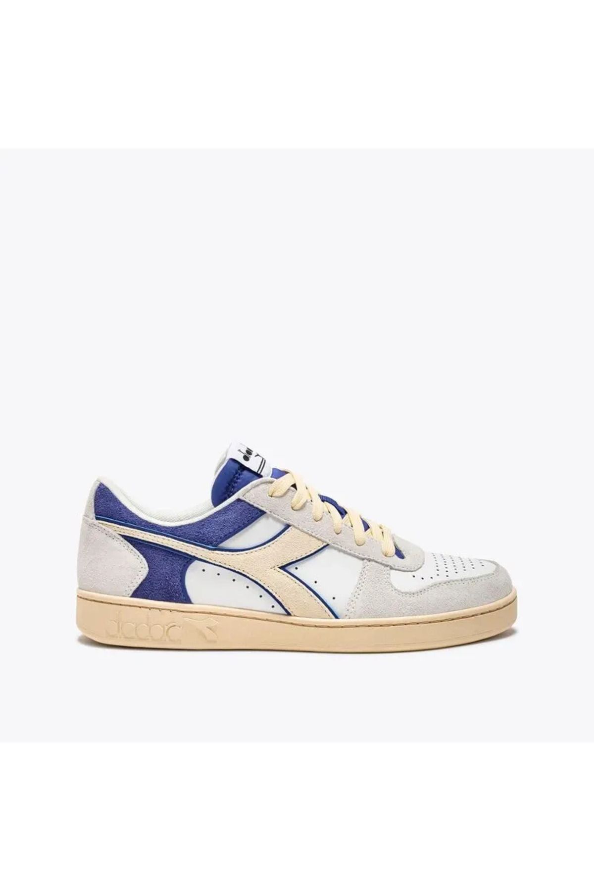 Diadora Magic Basket Low Suede Leather Erkek Gri Spor Ayakkabı - 501.178565-C5753