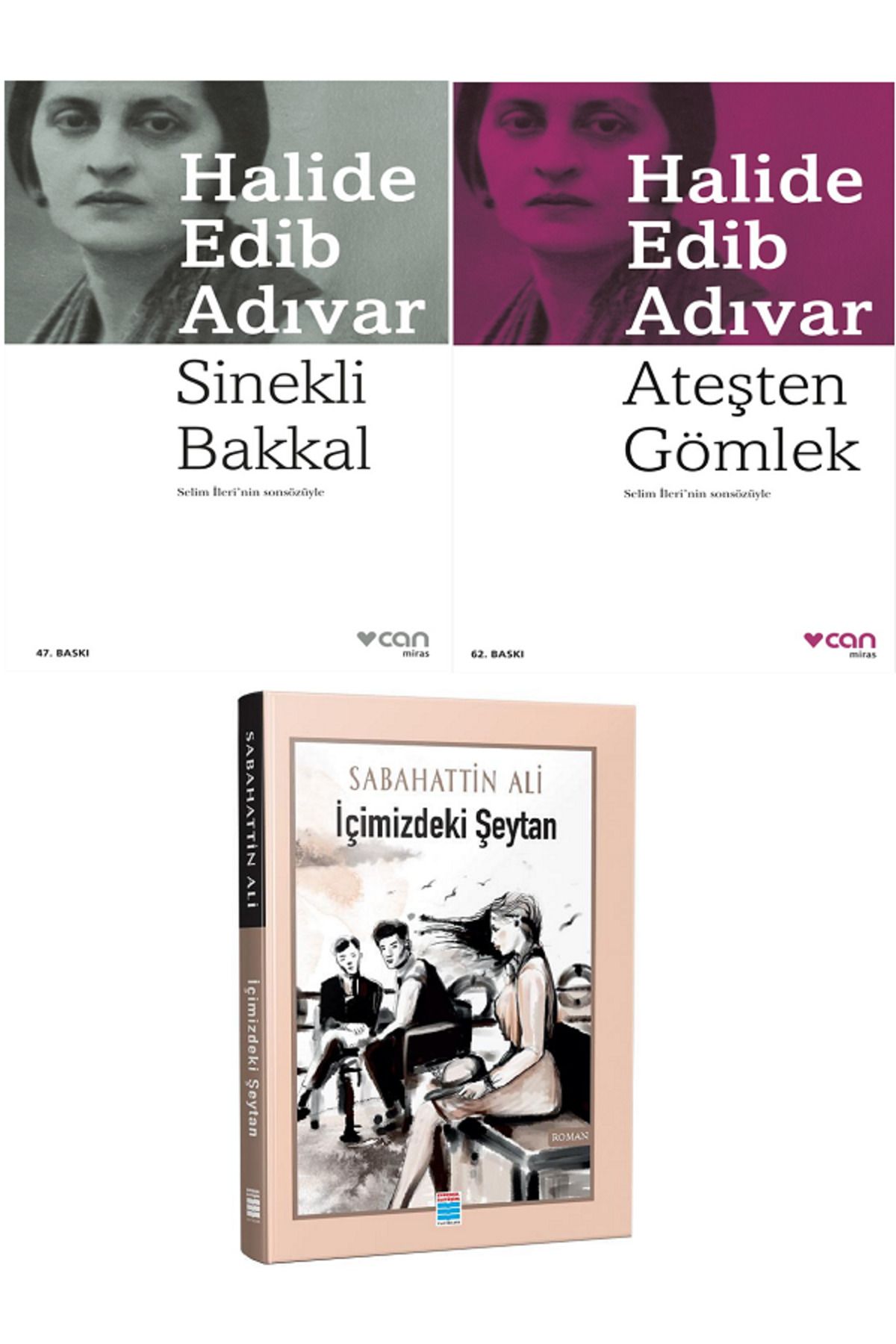 Evrensel İletişim Yayınları Sinekli Bakkal + Ateşten Gömlek + Evrensel İçimizdeki Şeytan / 3 KİTAP SET