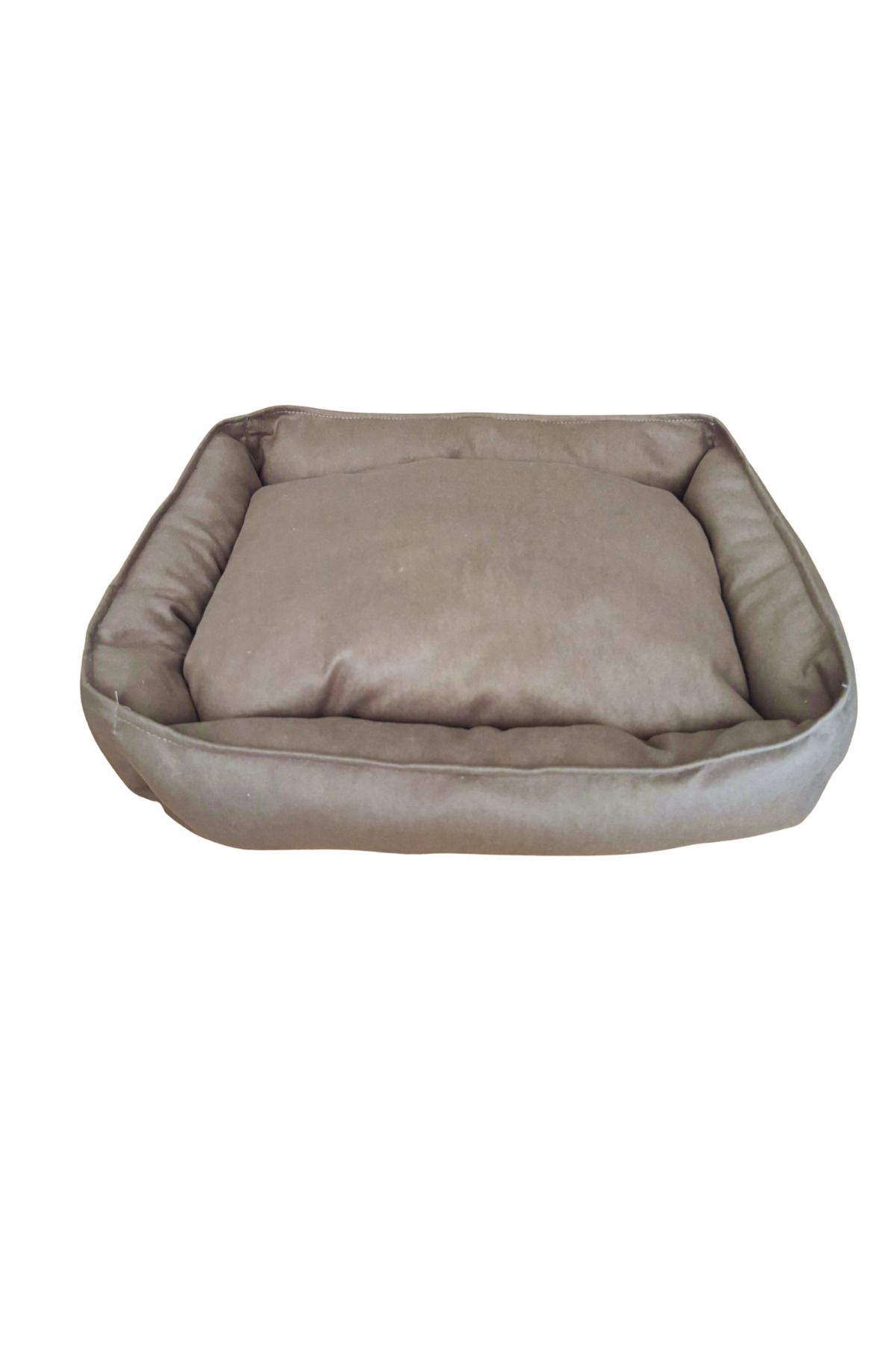 Shadow Size SHADOW PREMİUM KEDİ VE KÖPEK YATAĞI KAHVE KUMAŞ YUMUŞAK SİLİKON DOLGULU YIKANABİLİR