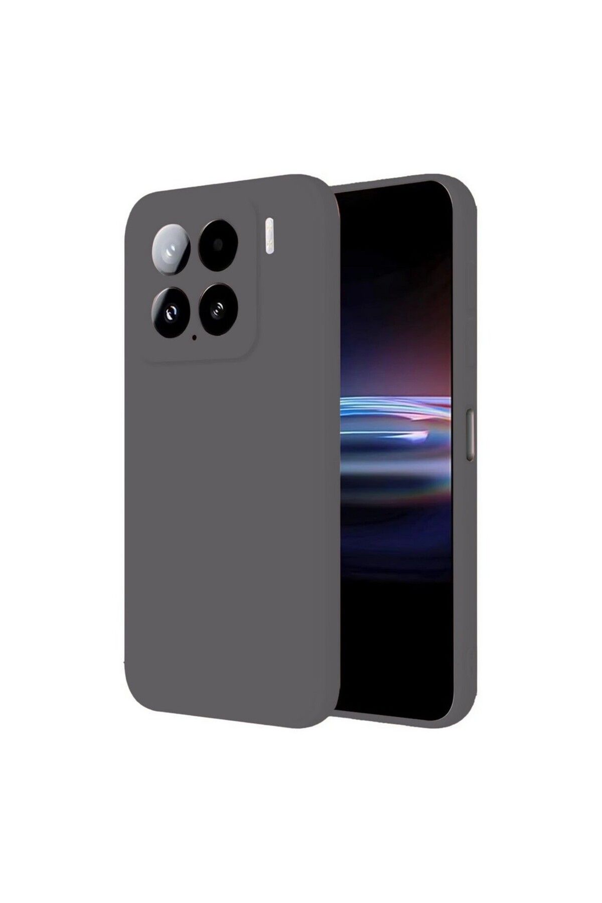 Gpack Xiaomi 15 uyumlu Kılıf Mara Lansman Soft Silikon İçi Kadife Gri