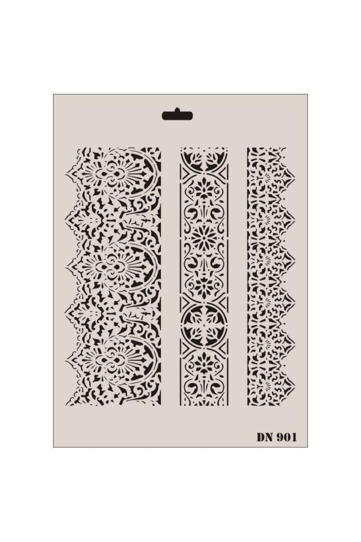 Zayla Rich Dantel Seri DN-901 Stencil 35x25 cm