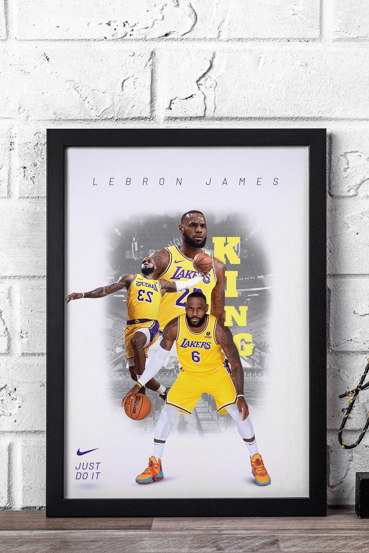 Saturn LeBron James Çerçeveli Tablo - Basketbol NBA Posteri Tablo