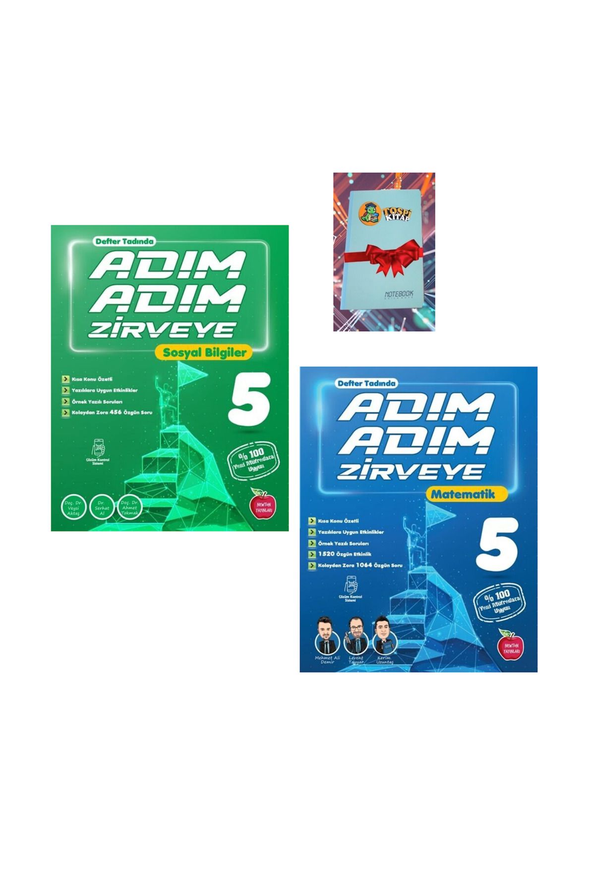 Newton Yayınları 5.Sınıf Adım Adım Zirveye SOSYAL BİLGİLER + MATEMATİK (YENİ) ( NOT DEFTERİ HEDİYE)