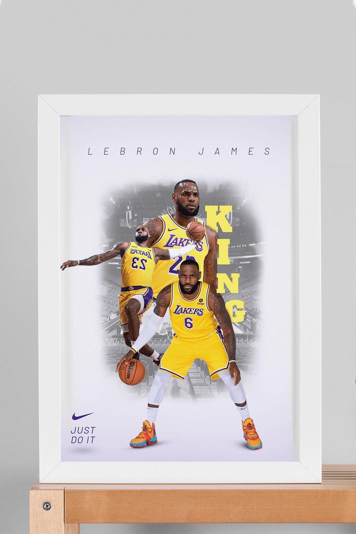 Saturn LeBron James Çerçeveli Tablo - Basketbol NBA Posteri Tablo