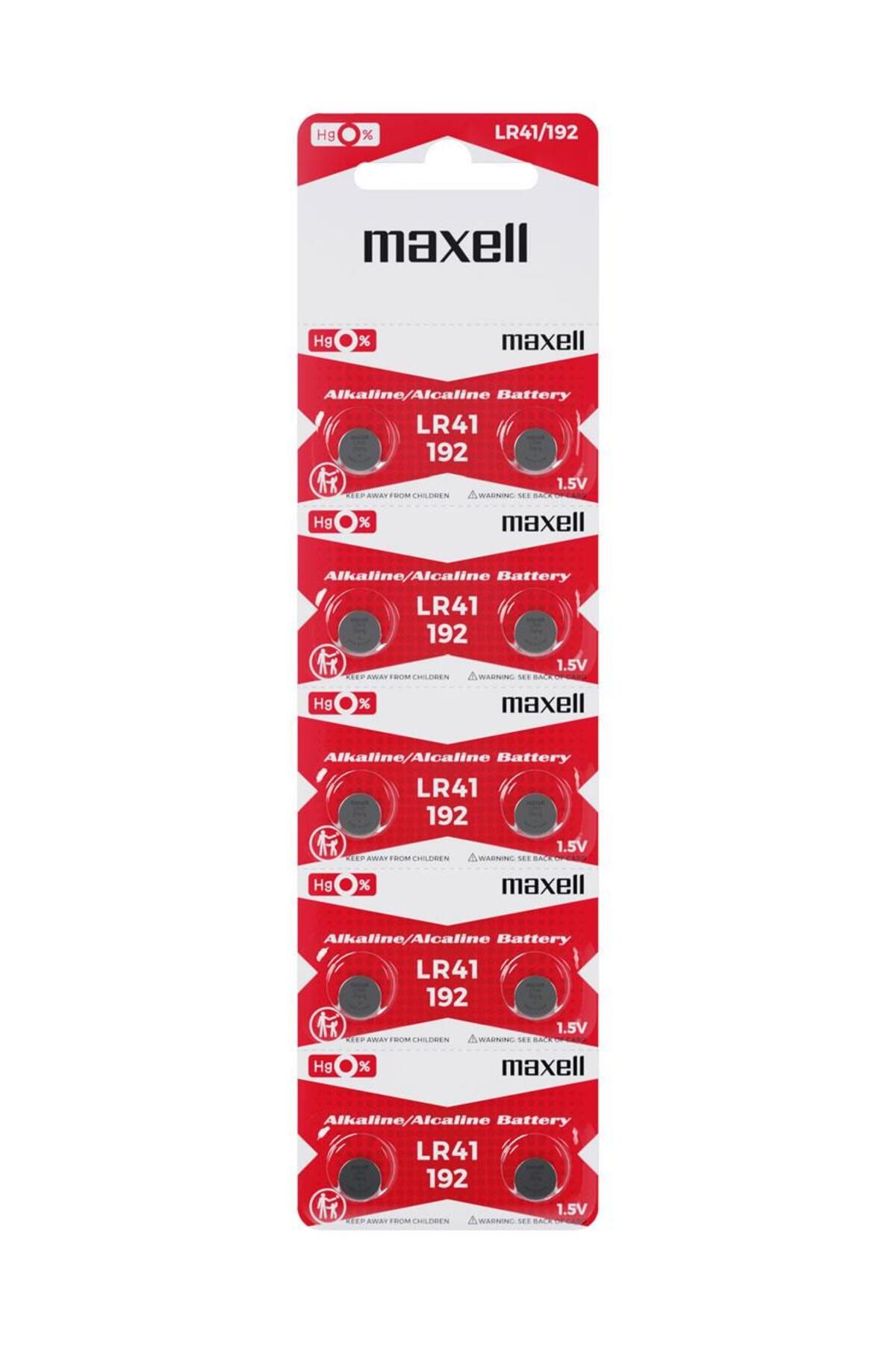 Maxell 192 LR41 1.5V Alkalin Pil 10'lu