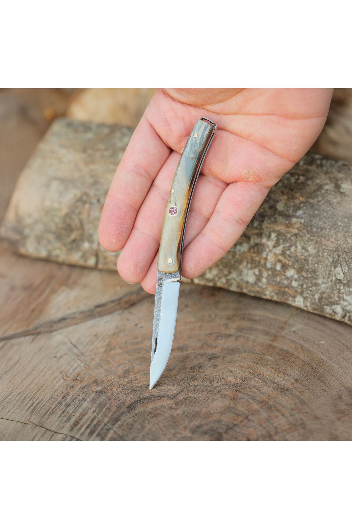kösemehmet Katlanır Model 14 Cm - Kemik Sap
