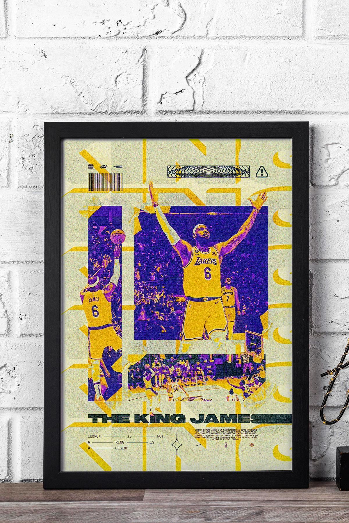 Saturn LeBron James Çerçeveli Tablo - Basketbol NBA Posteri Tablo