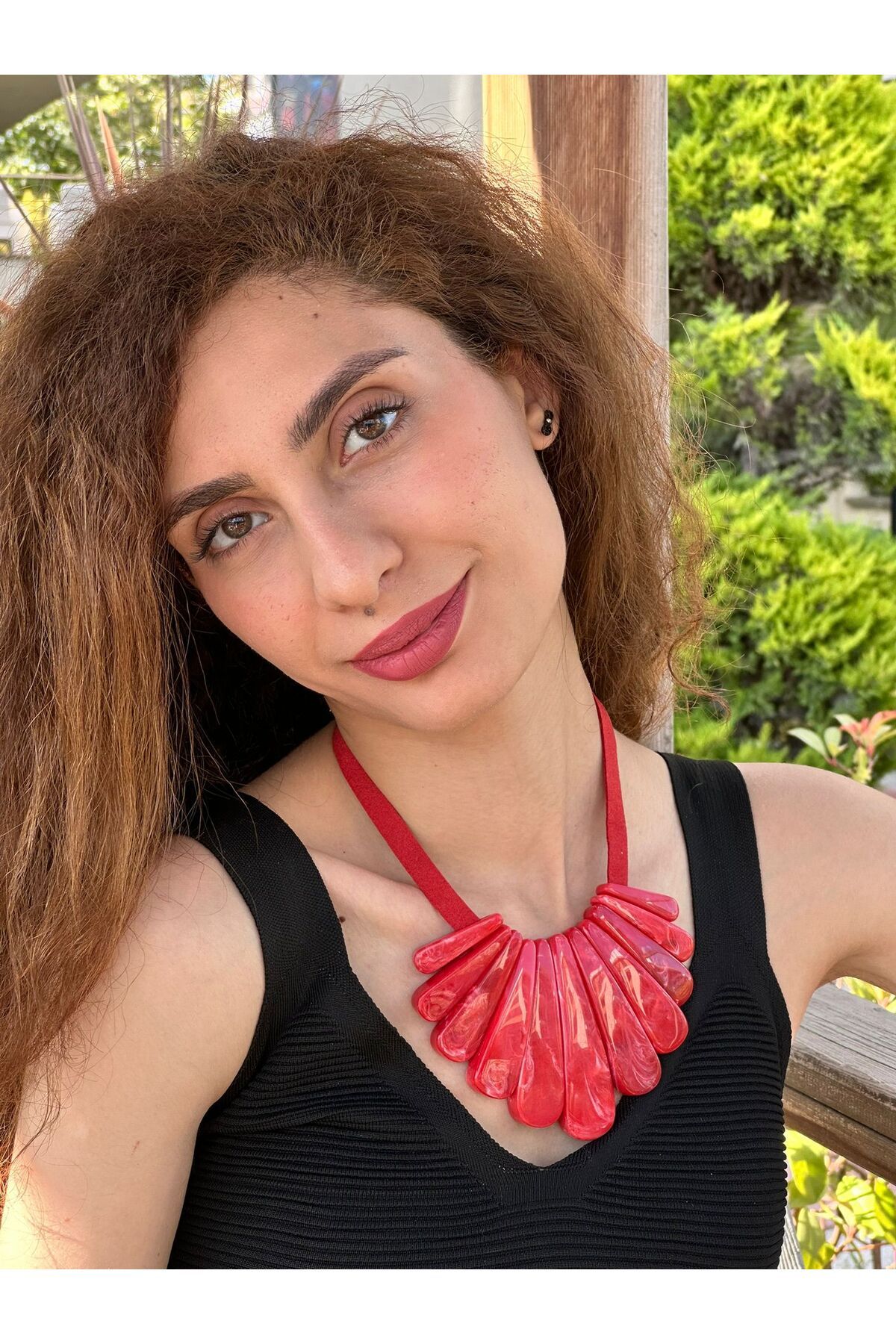 Gönülden Tasarım KEMİK DESENLİ TASARIM KADIN KOLYE 25 CM