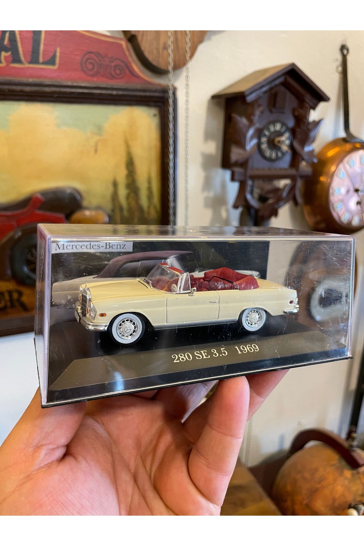 ANTİKA AYAL Mercedes üretimi koleksiyonluk araba 1:43 ölçek