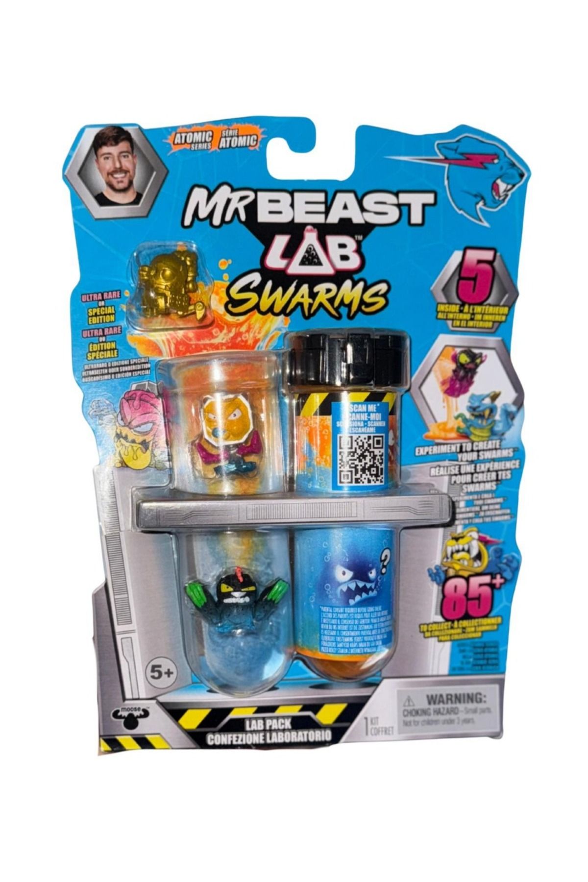 TOYFEST Mr Beast Lab Swarms 5 Mıcro Beasts Insıde Atomıc Serıes Oyun Seti MODEL2