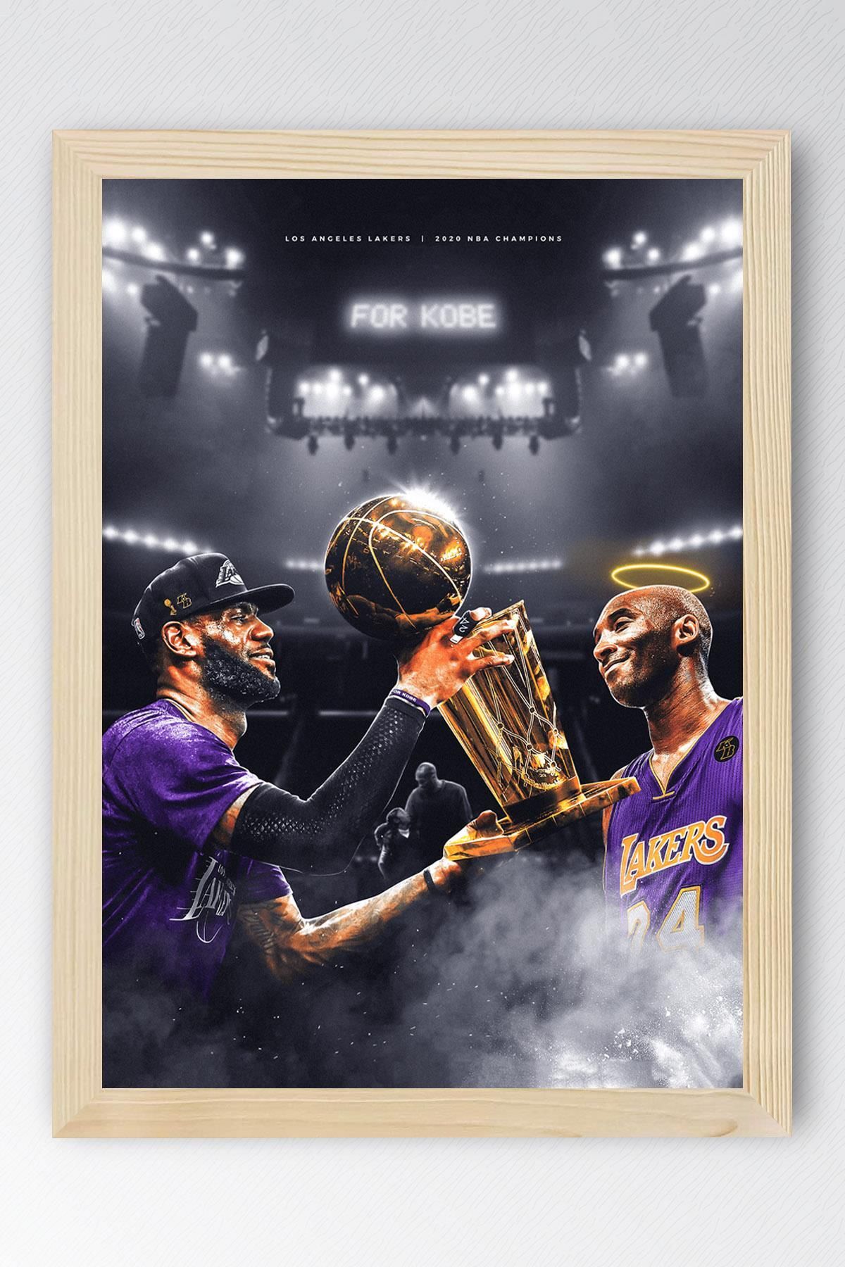 Saturn LeBron James Kobe Bryant Çerçeveli Tablo - Basketbol NBA Posteri Tablo