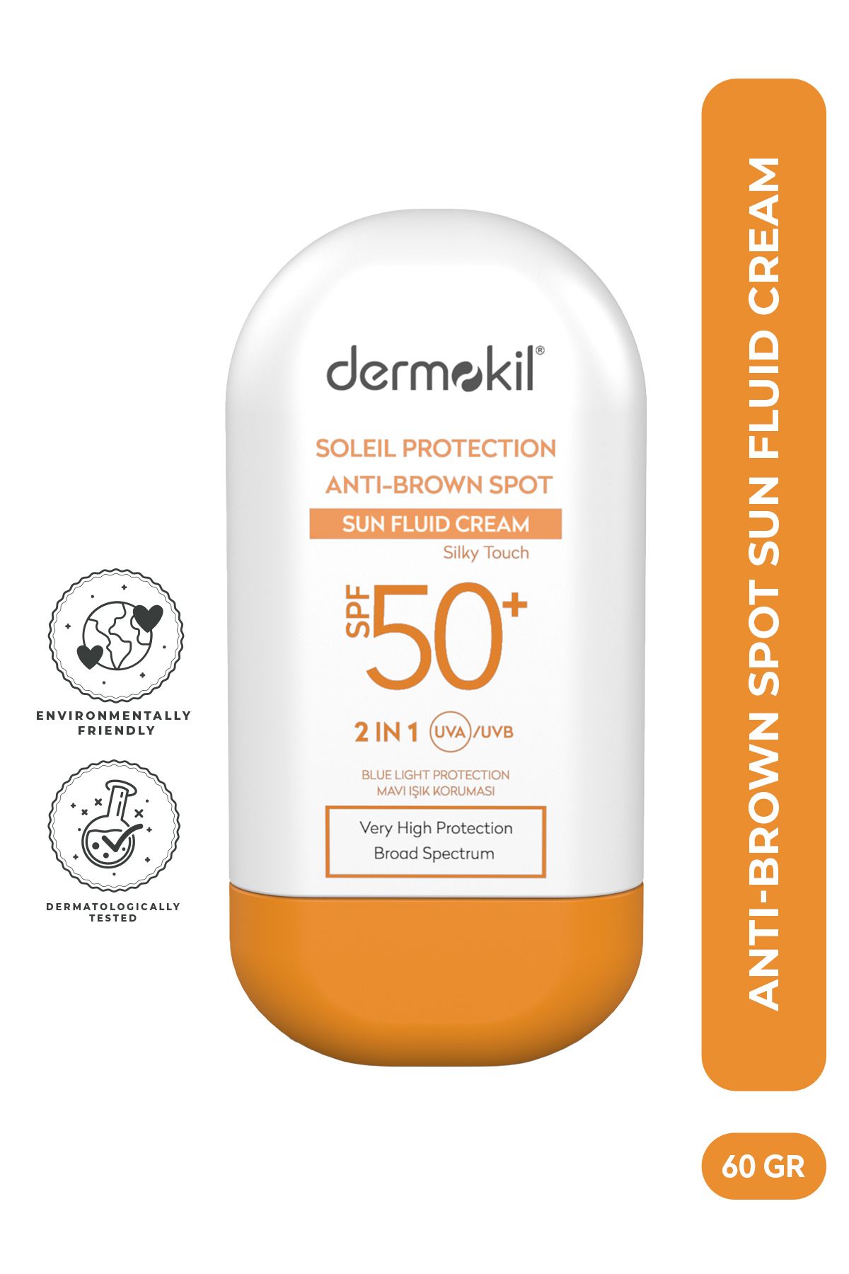 Dermokil Soleil Protection Anti-Brown Spot Sun Fluid Cream SPF 50 Leke Karşıtı Fluid Güneş Koruyucu