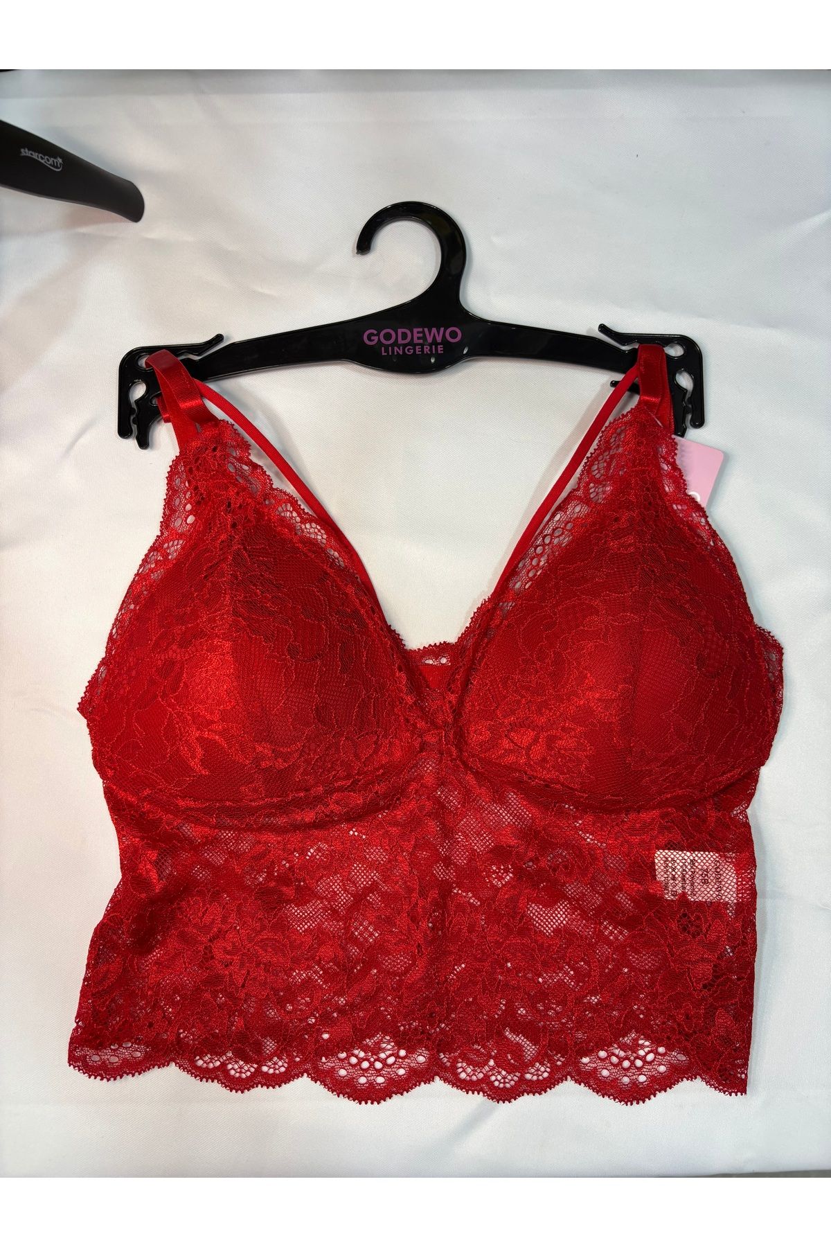 ARONA Kırmızı Dantel Bralet