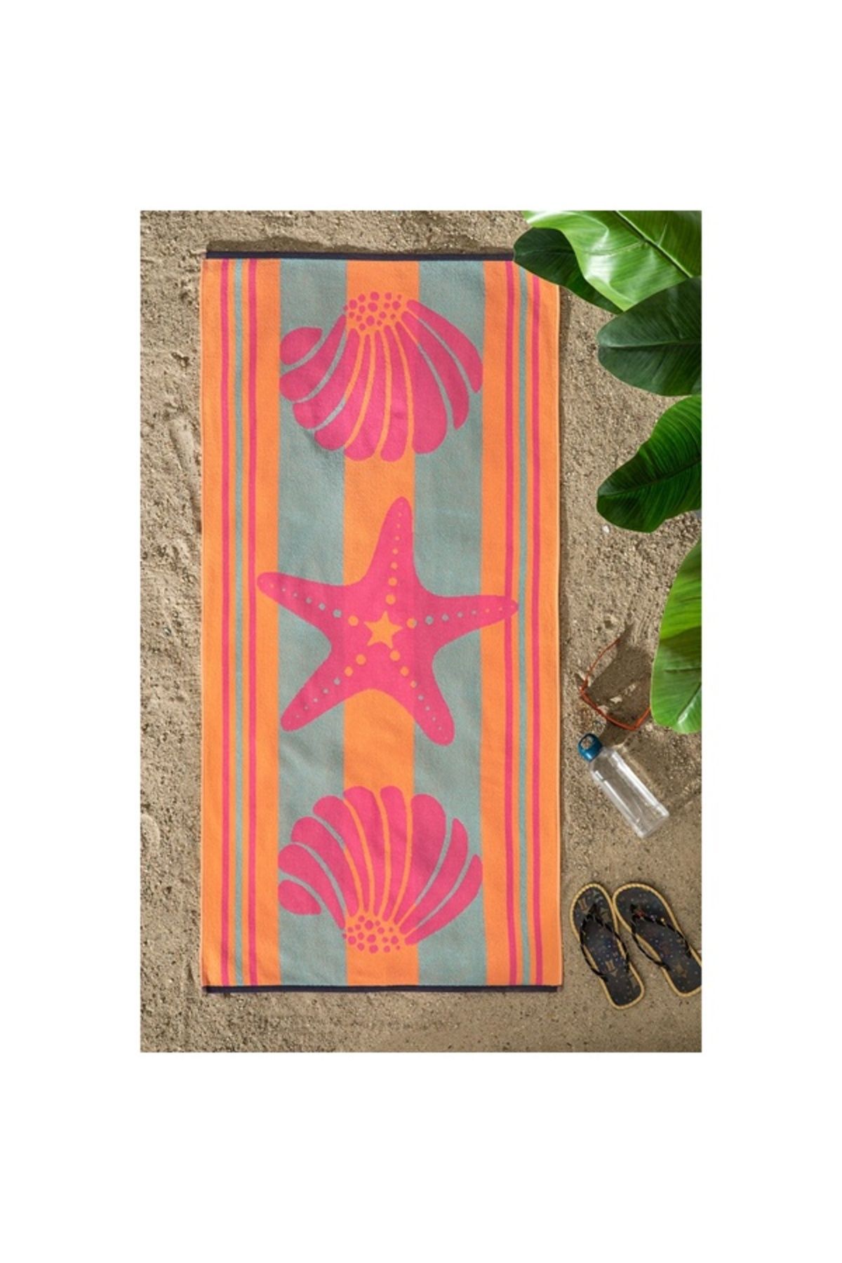 Özdilek Özdilek Nice PİNK SHELL 70*150 Plaj Havlusu