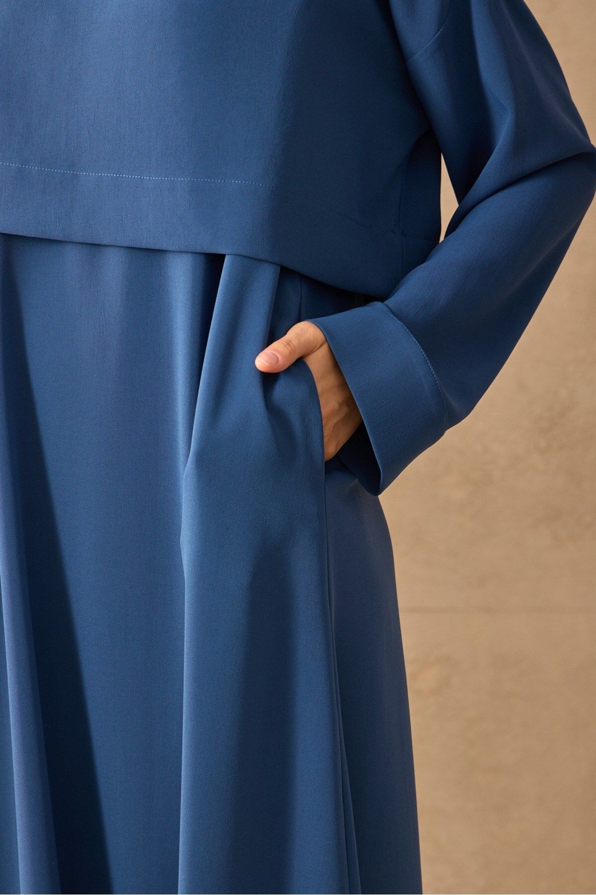QANU Bloom Elbise Indigo