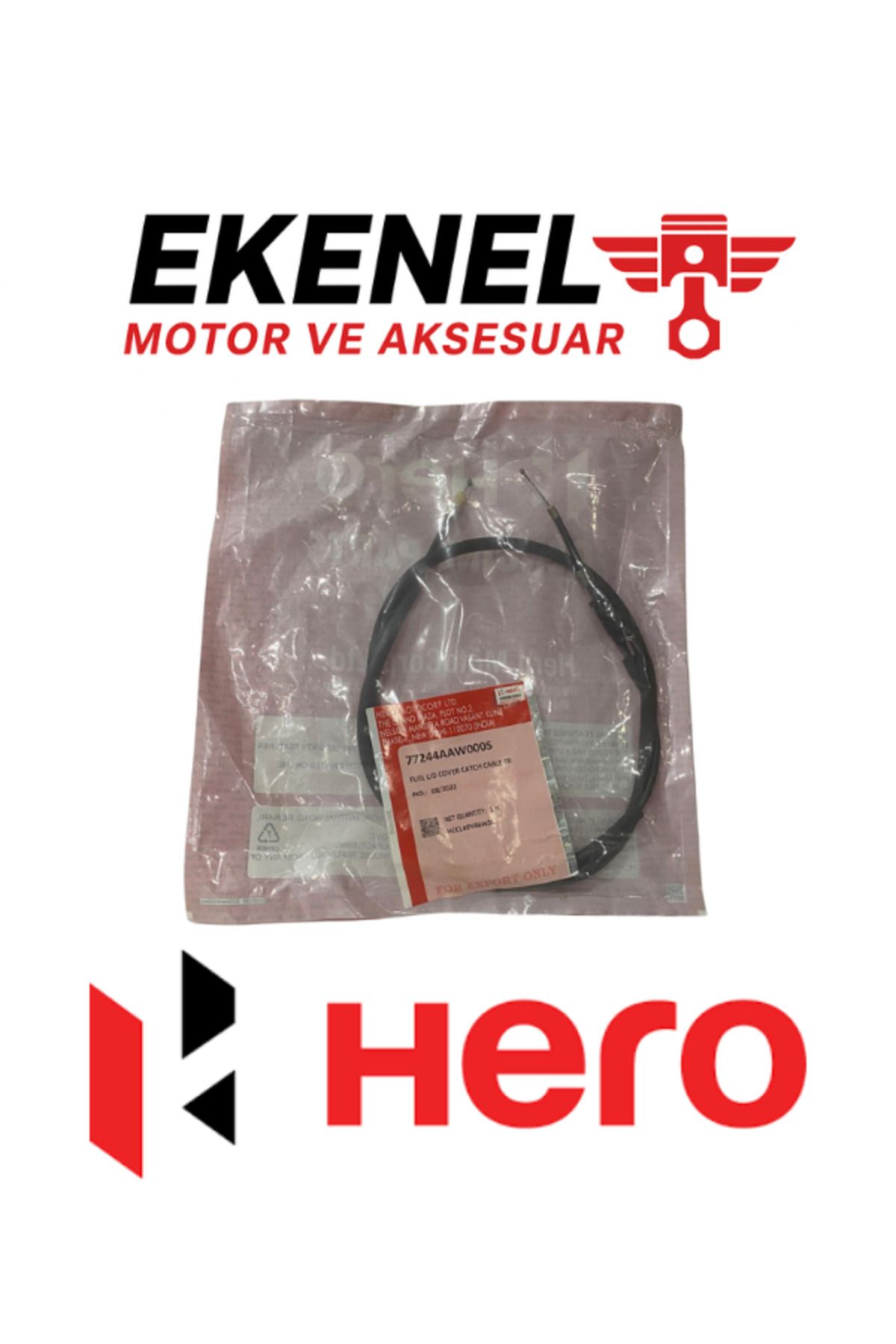 Hero Dash110 Yakıt Kapak Teli Ön (FR) Orijinal