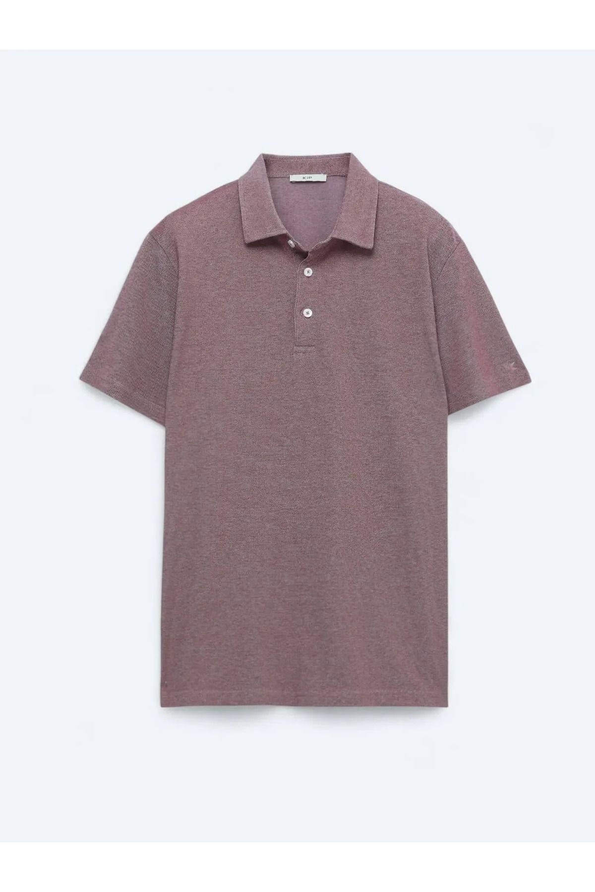 Kip Kırmızı Polo Yaka Pamuk Karışımlı T-Shirt