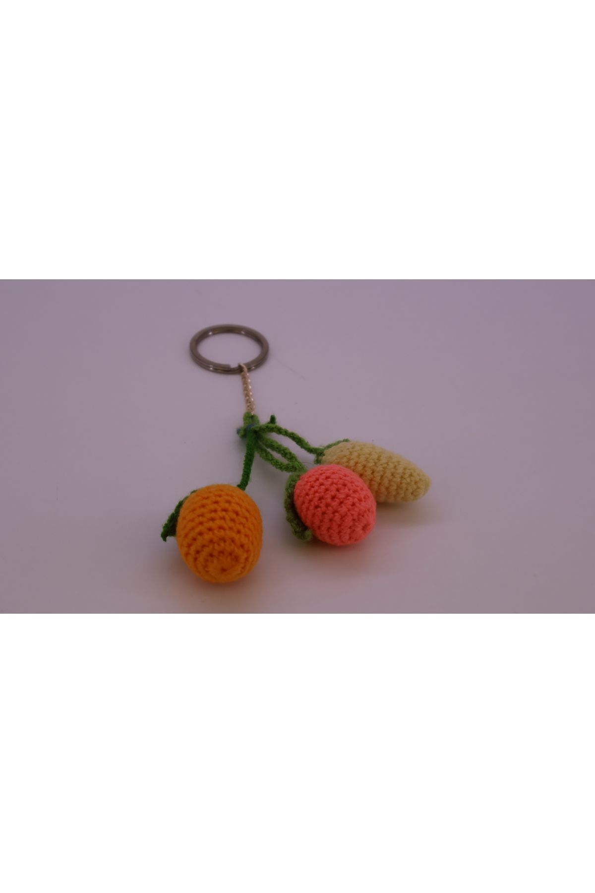 Mersin Alzheimer Derneği Turuncu Pembe Sarı Renklerde Amigurumi İşlemeli Anahtarlık Uzunluk : 10 cm
