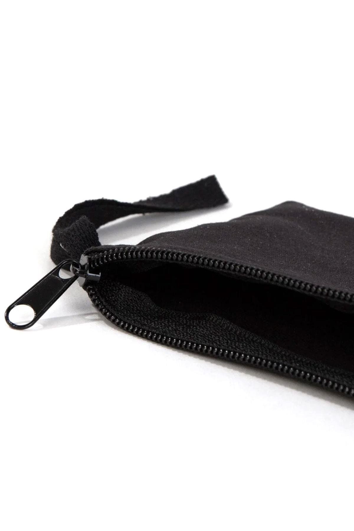 Rakerplus-Suport stilou din țesătură gabardină neagră 21x10 cm cu fermoar 7