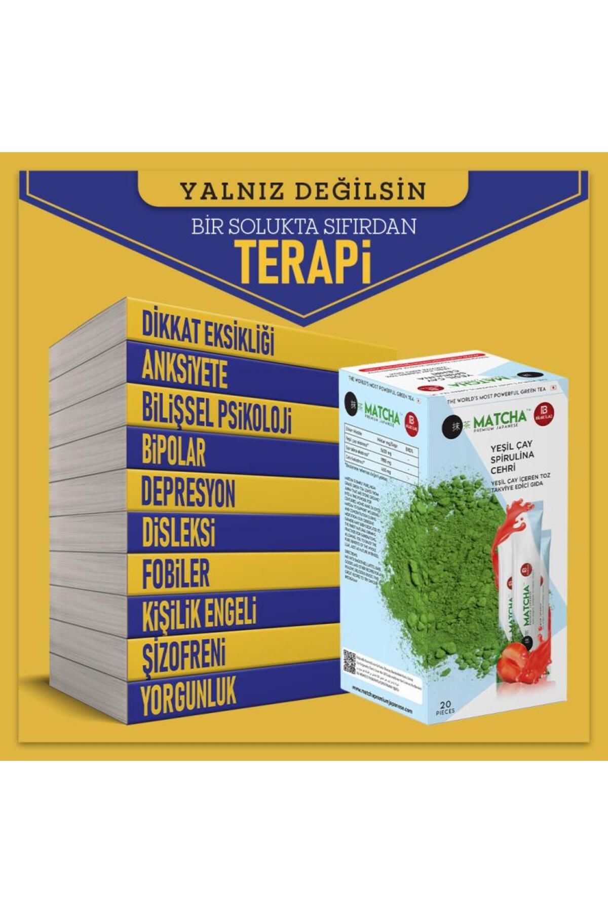nesnel yayınlar Terapi 10 Kitap Bir Arada ve Çilekli Matcha Çayı