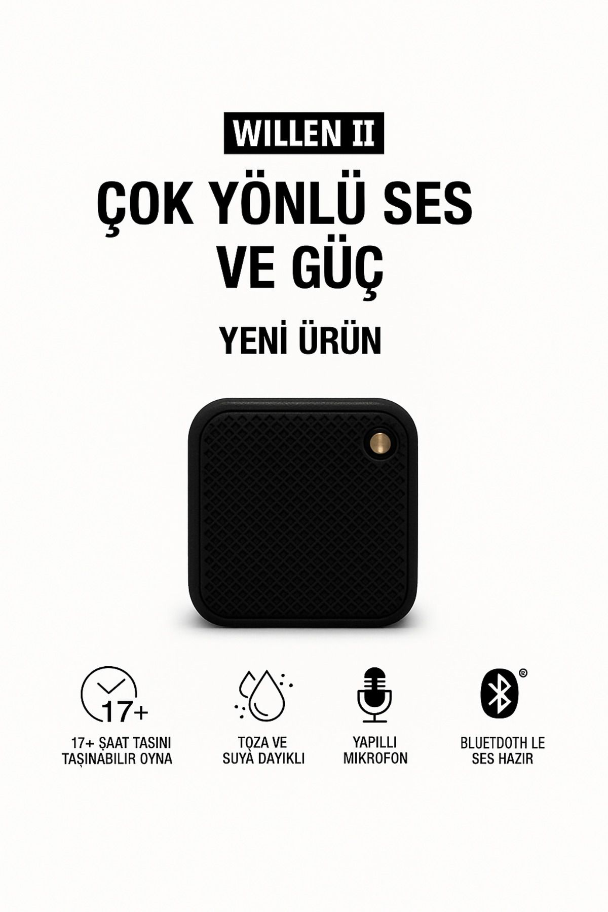 electroawm Şık Tasarımlı Bluetooth Hoparlör Uzun Pil Ömrü Hızlı Bağlantı Her Yerde Müzik Keyfi
