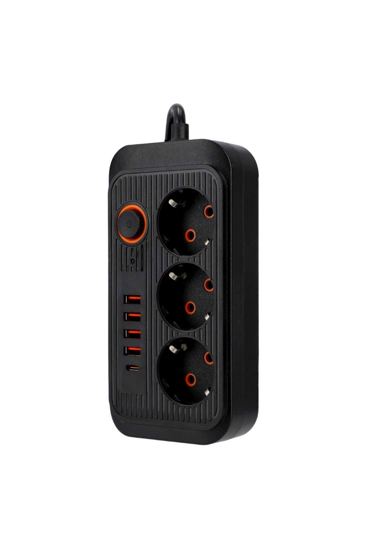 SML-Multifunctional extension cord, 3 sockets + 5xUSB, 2 meters, black 3