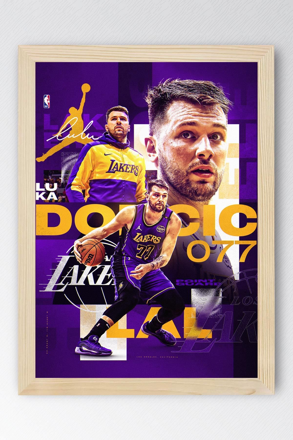 Saturn Luka Doncic Çerçeveli Tablo - Basketbol NBA Posteri Tablo