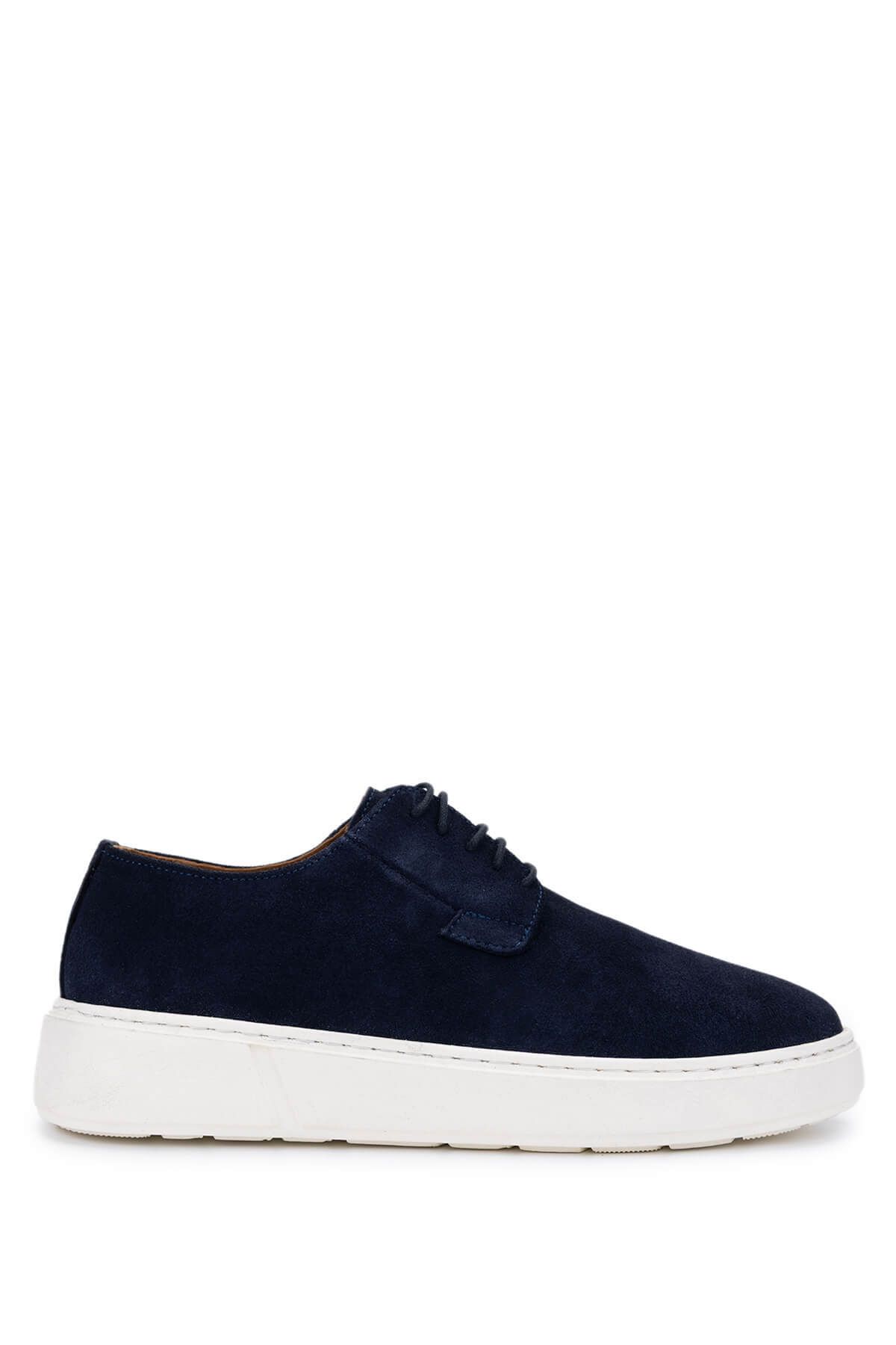 Tamer Tanca Erkek Hakiki Deri Lacivert Süet Sneakers & Spor Ayakkabı