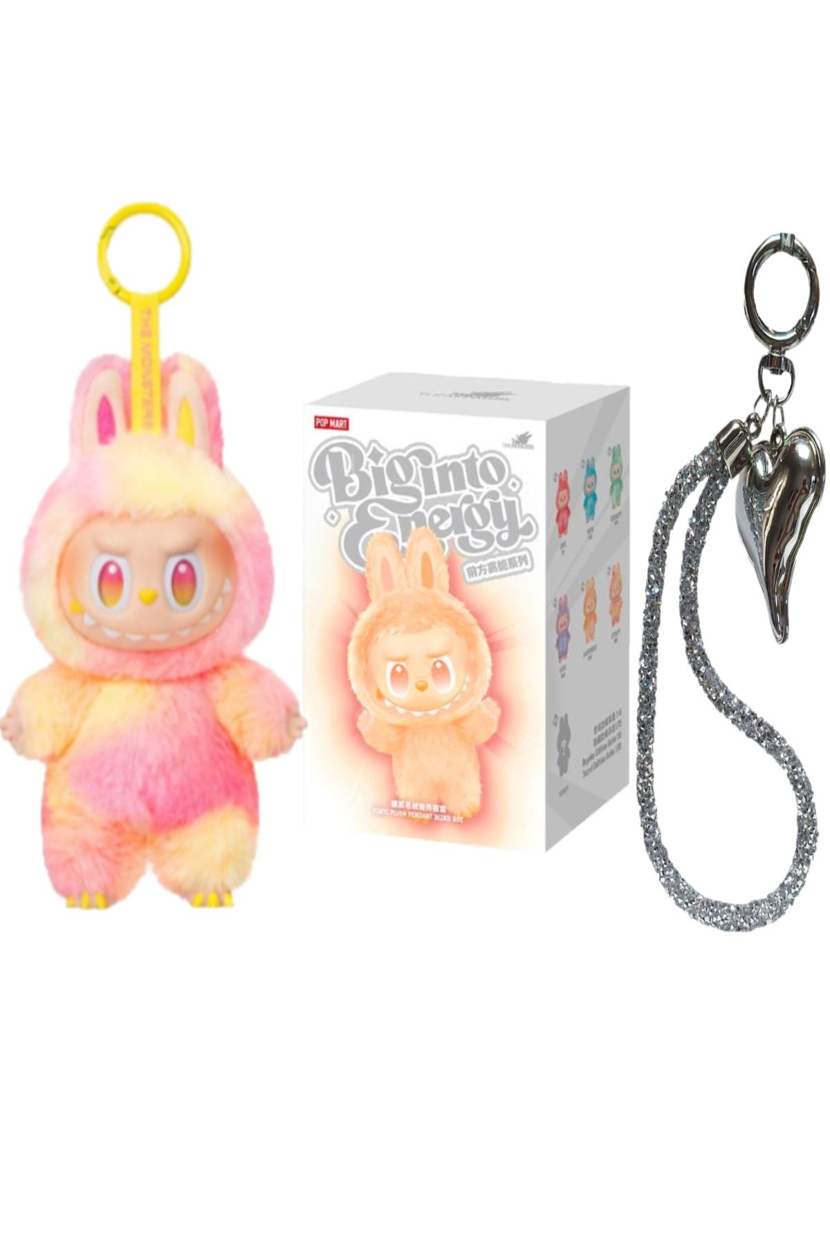 FO Labubu Oyuncak Labubu Peluş Bebek Peluş Oyuncak Labubu Anahtarlık, Charm Hediyeli