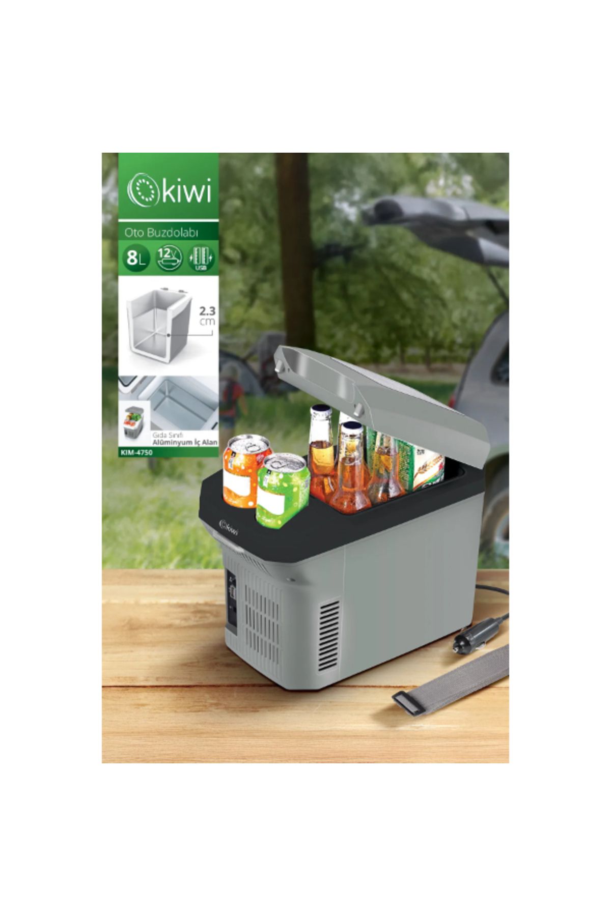 kuzenler store Kiwi Araç İçi Oto Buzdolabı