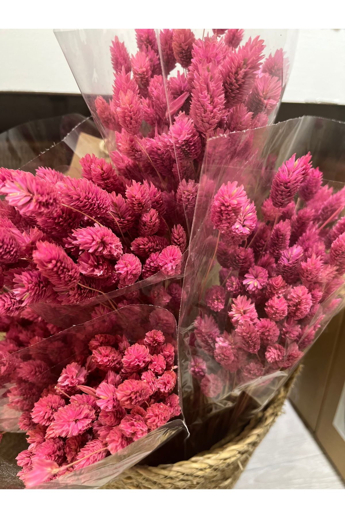 DECORİS HOME & ACCESSORIES Şoklanmış bir demet pembe kuş otu