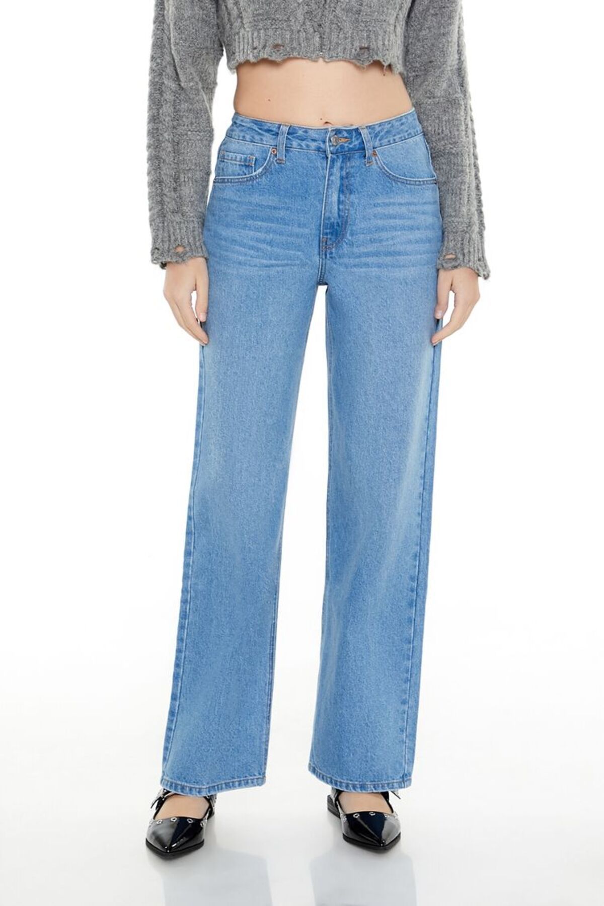 Forever 21 Yıldız Cep Detaylı 90s High-Rise Jean Pantolon