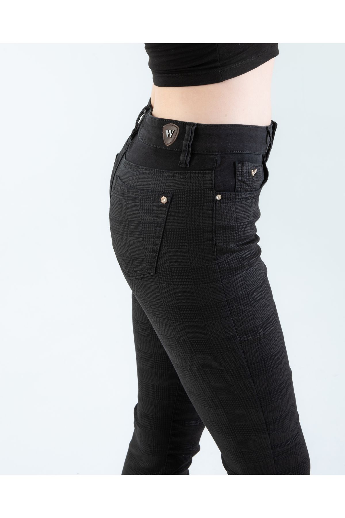 Walker London KADIN EKOSE DESEN KANVAS PANTOLON
