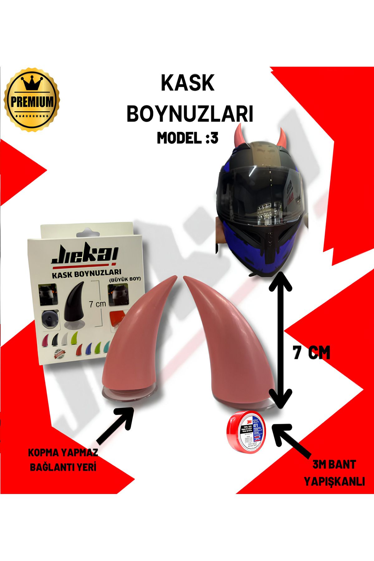 JİEKAİ JİEKAİ KASK BOYNUZU