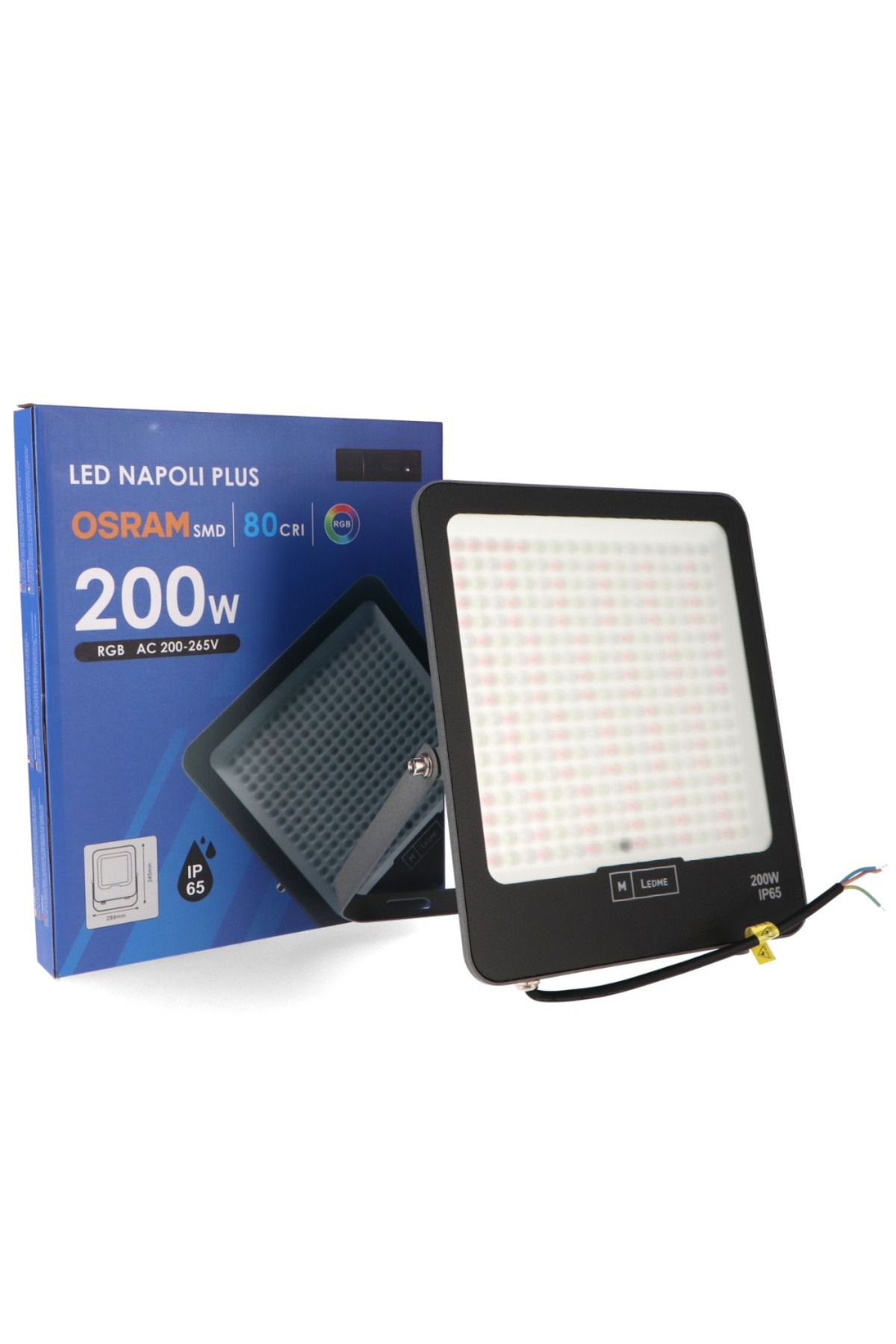 LDM-Napoli Plus RGB Floodlight, OSRAM LED 200W IP65, Remote Control Included 2