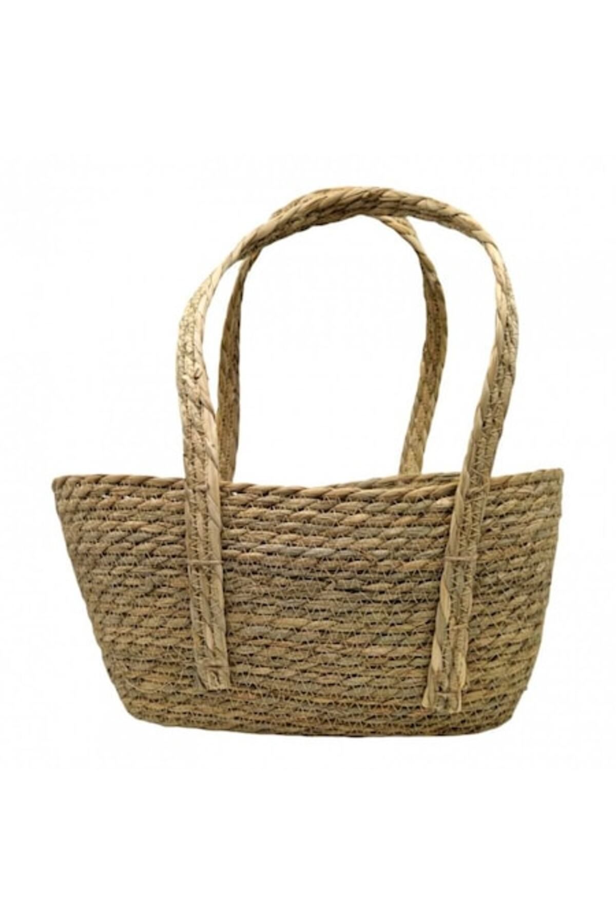 OEM Coș Țesut Din Fibre În Formă De Geantă De Mână - One Size