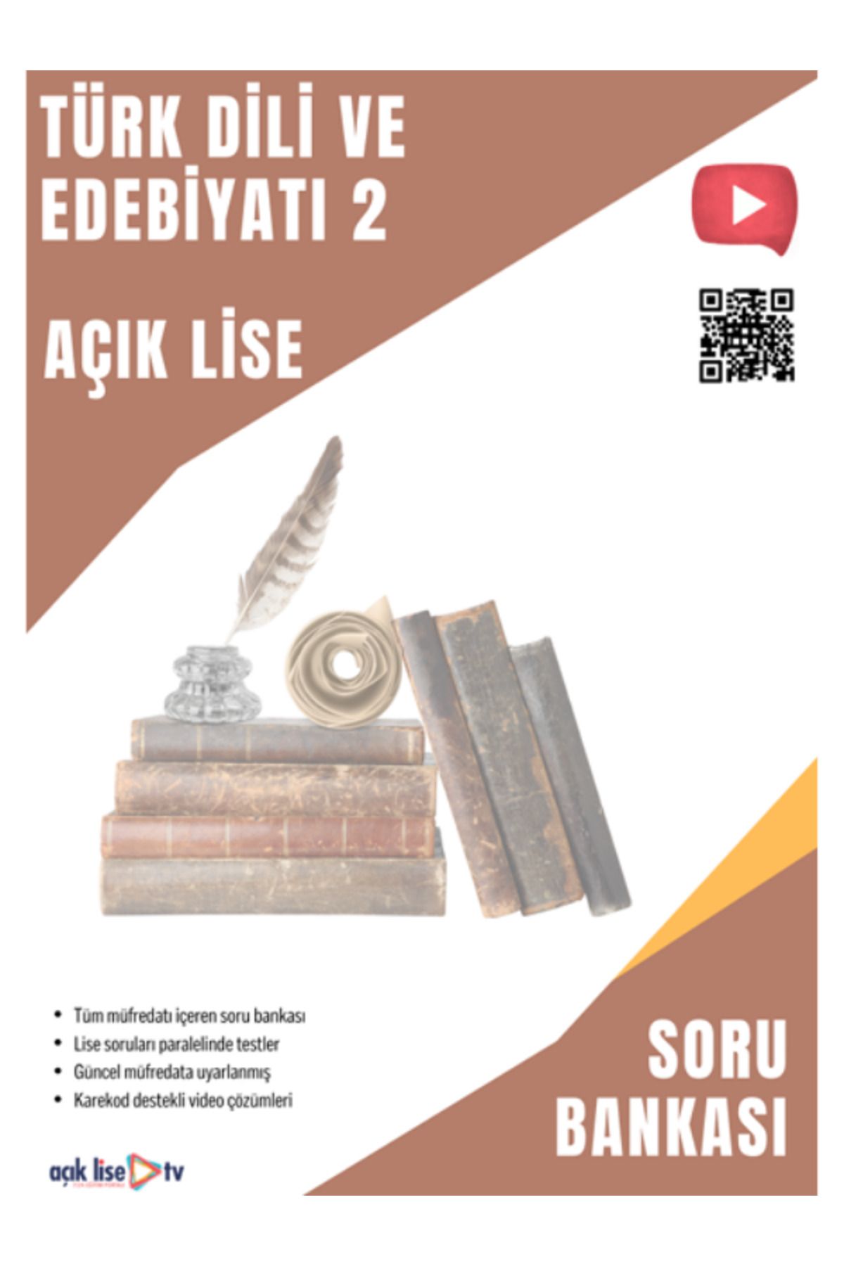 Açık Lise TV Açık Lise Türk Dili Ve Edebiyatı 2 - Soru Bankası - Güncel Müfredat
