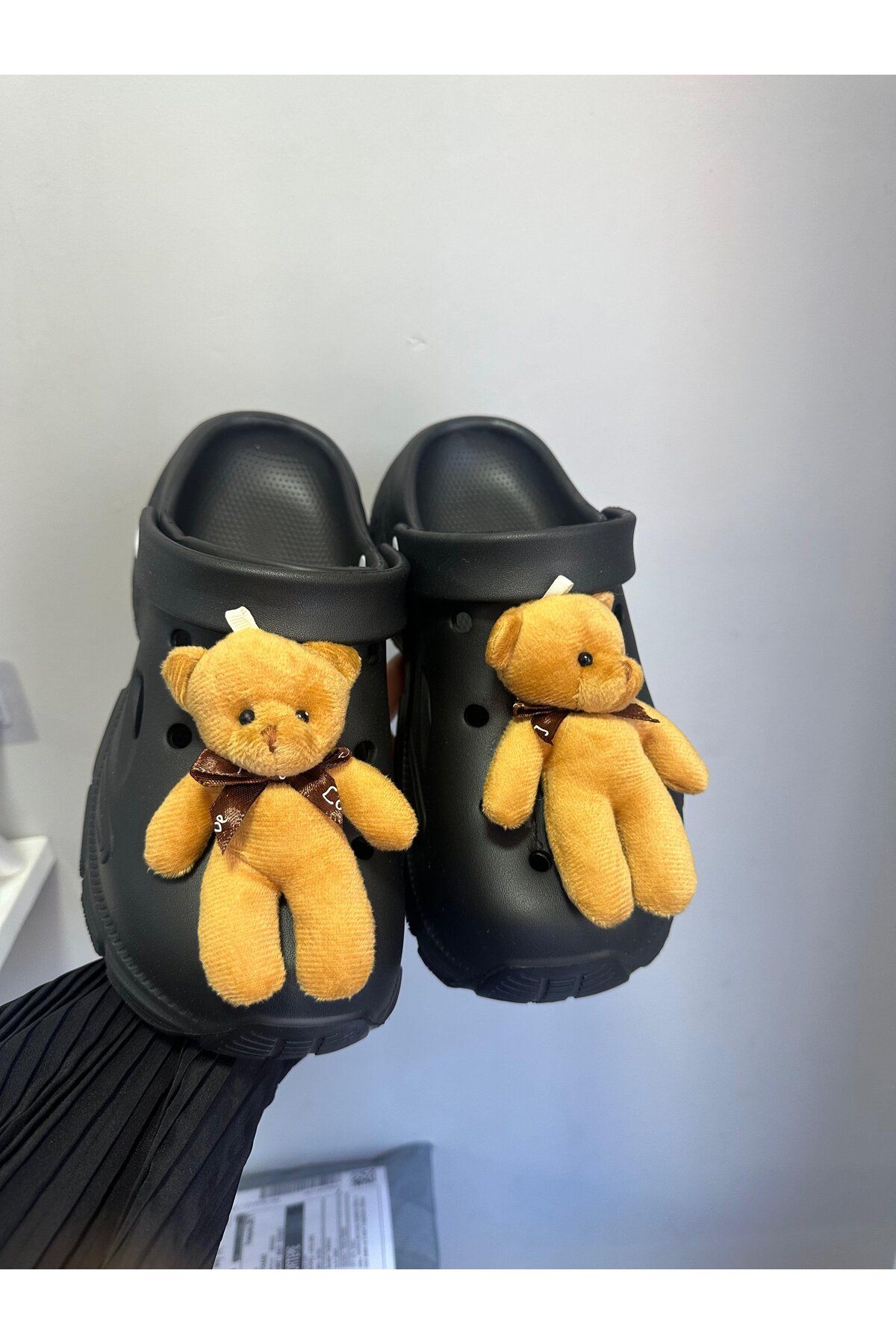 Slipcat Yüksek Topuklu Ayıcık Desenli Deniz Hemşire Hastane Comfort Sandalet
