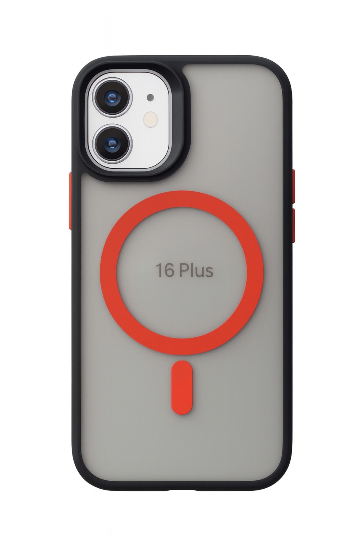 ADR Apple Iphone 16 Plus Kılıf Mat Magsafe Şarj Özellikli Darbe Önleyici Hassas Buton Yumuşak Kenar