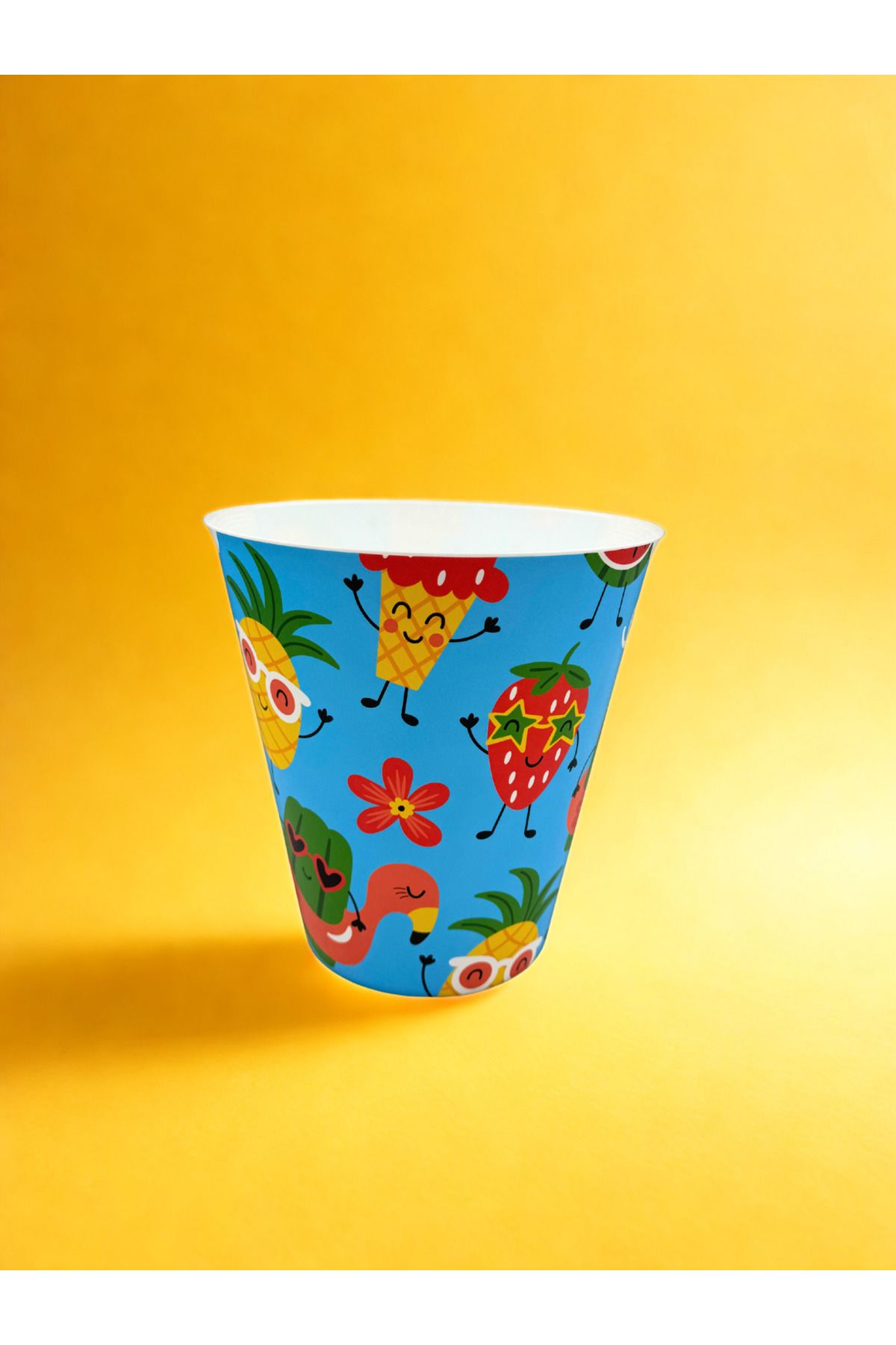 QUTU Q-bin summer fruits desenli çöp kovası