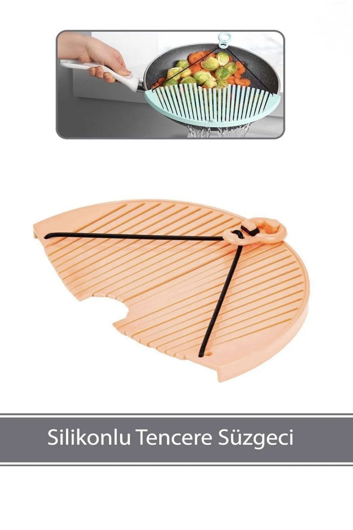 SİHİRLİ AYAKLAR Silikonlu Pratik Tencere Makarna Süzgeci Renkli Süzgeç BPA Free