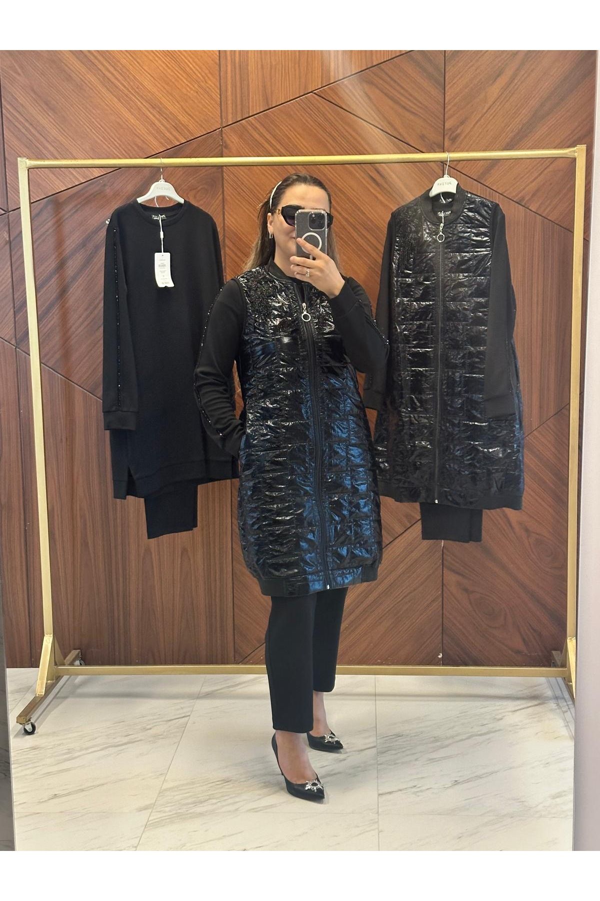 PUREVA MODAL Üçlü Takım (Yelek + Tunik + Pantolon)