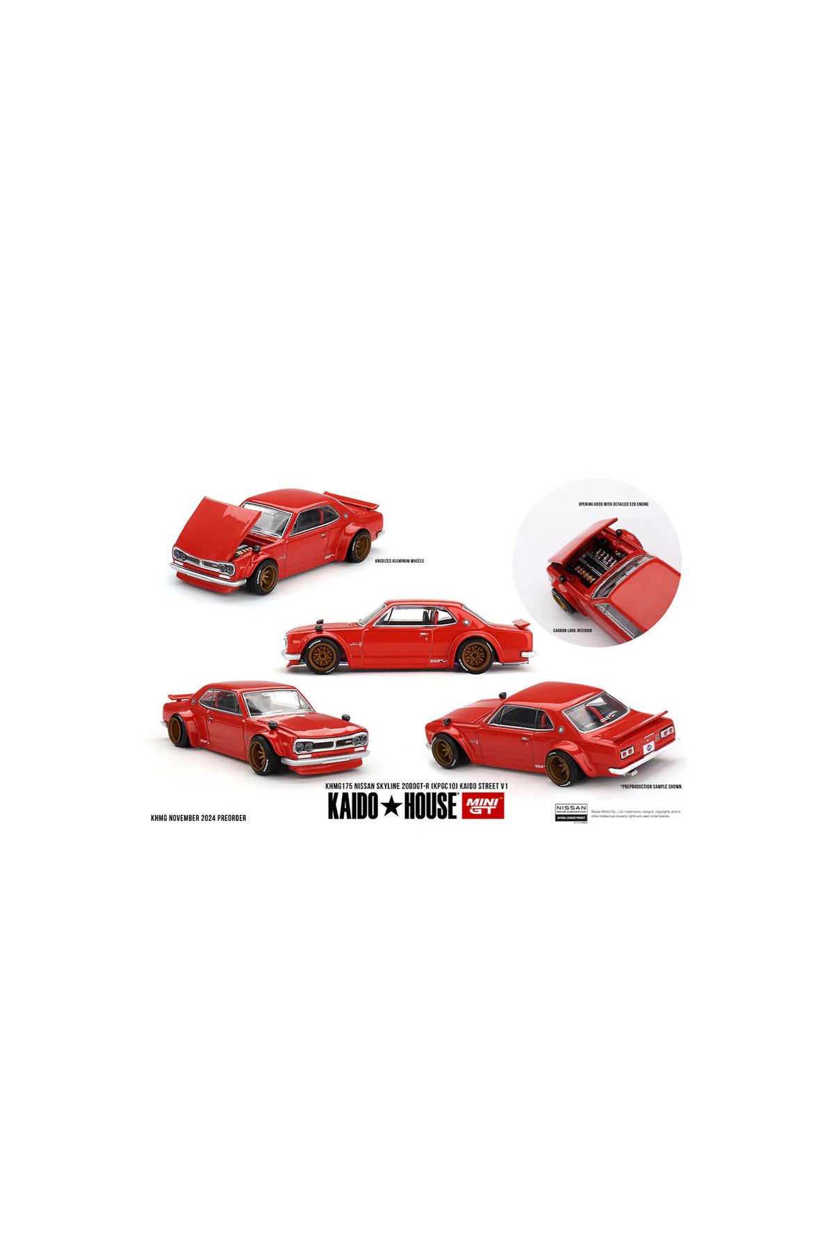 mini gt Kaido House x Mini GT 1:64 Nissan Skyline 2000GT-R Kaido Street V1