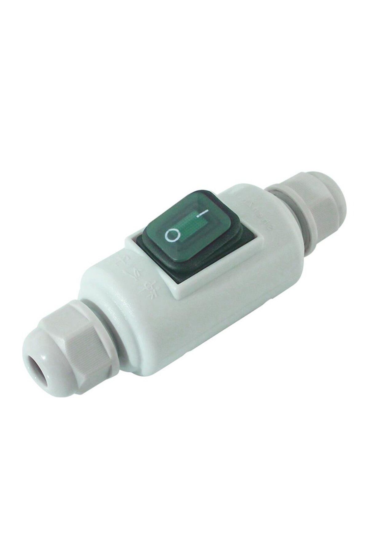 Powermaster PM-26936 Su Geçirmez Beyaz Kablo Switch 4 Pin