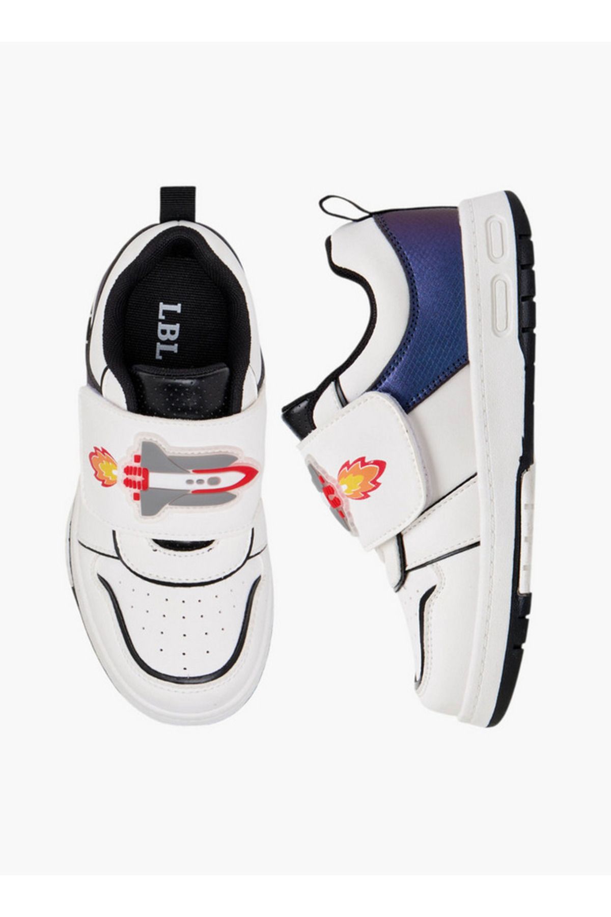 LBL by Shoexpress-Boys Rocket Light-Up Sneakers with Hook and Loop Closure 1