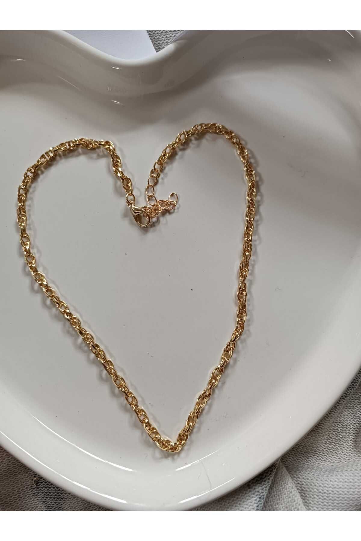 Fata Morgana Accessory Şık Tasarım Altın Zincir Kolye