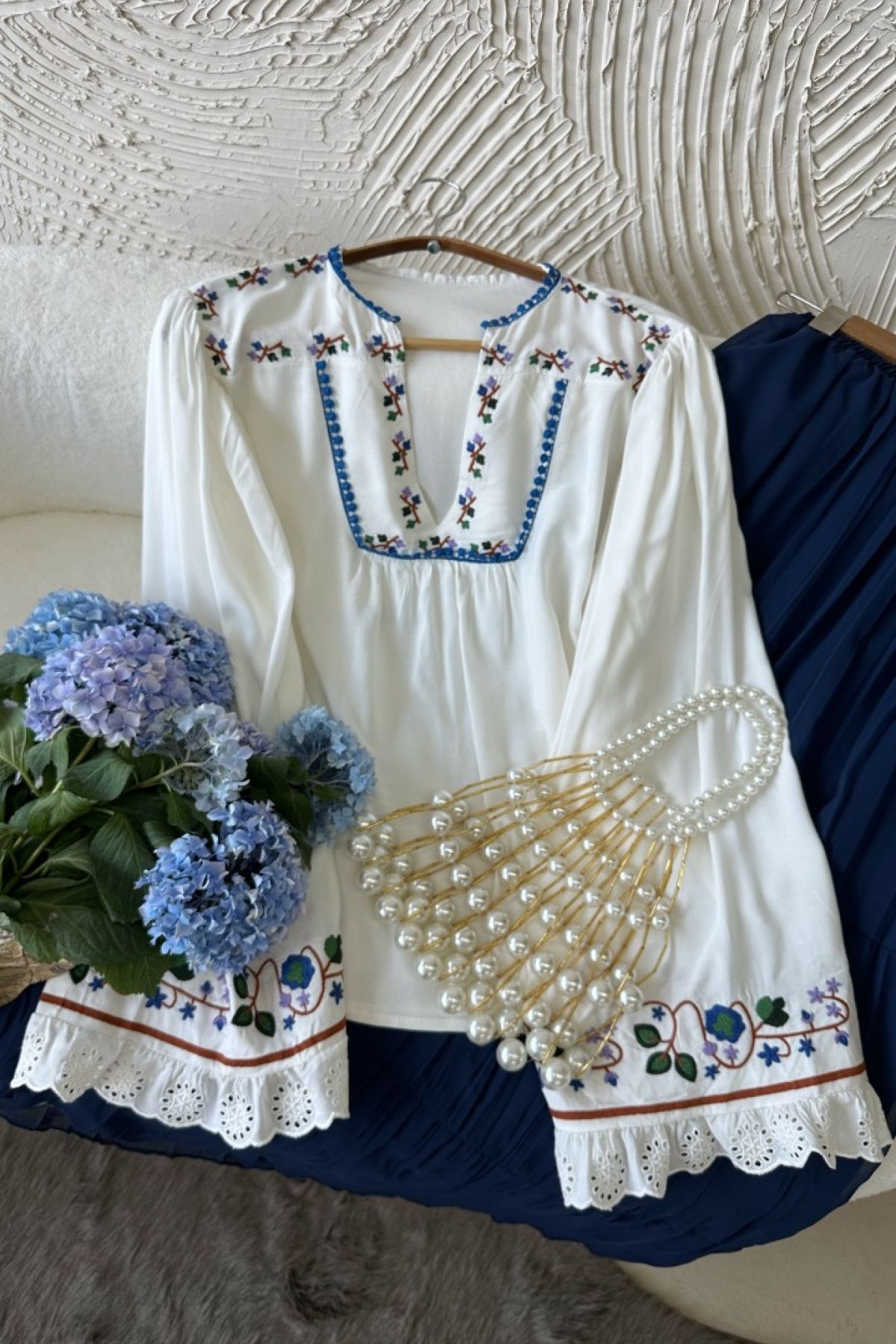 Poliyance Danya Beyaz Bluz