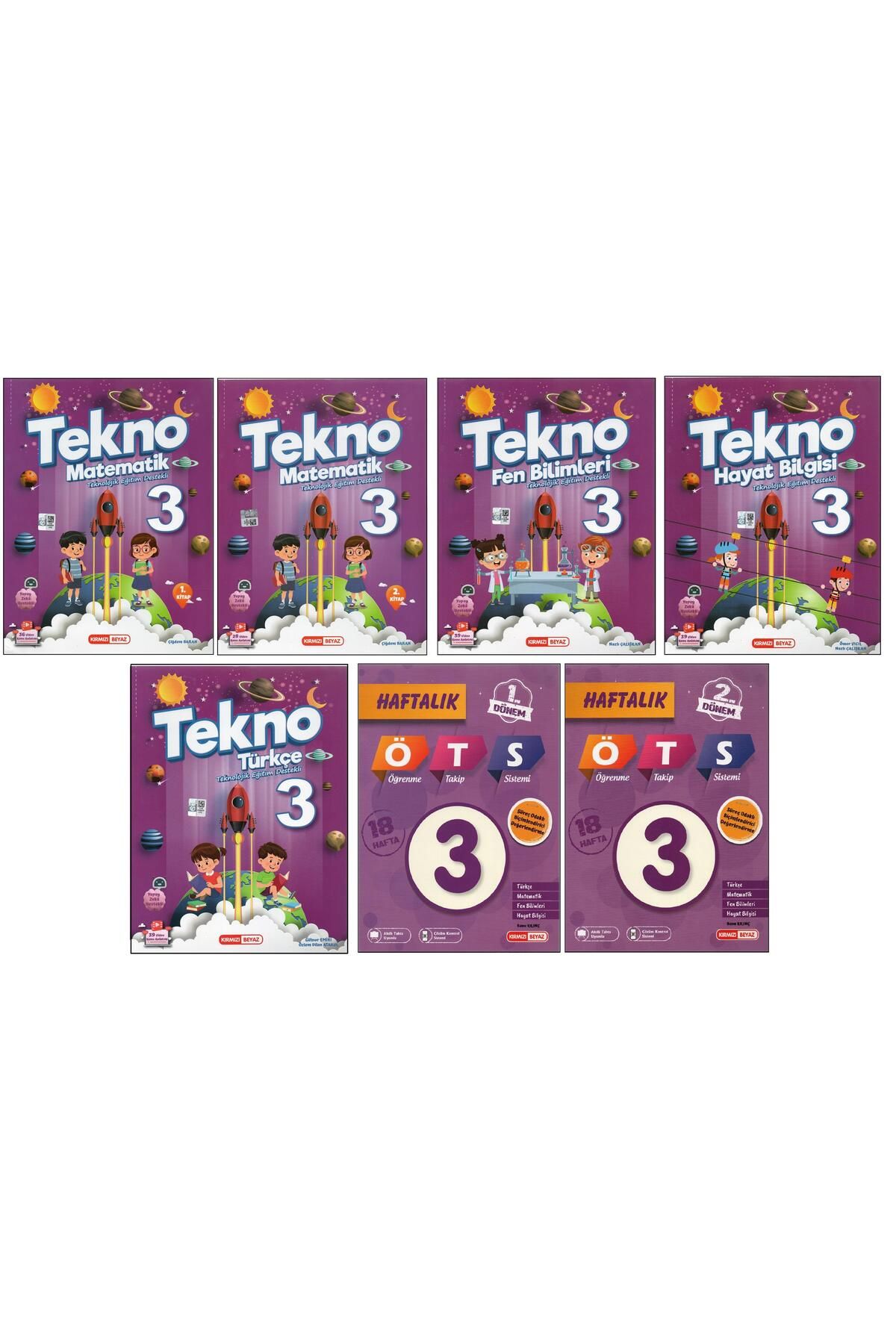 Kırmızı Beyaz Yayınları KIRMIZI BEYAZ 3. SINIF TEKNO SET (7 KİTAP)