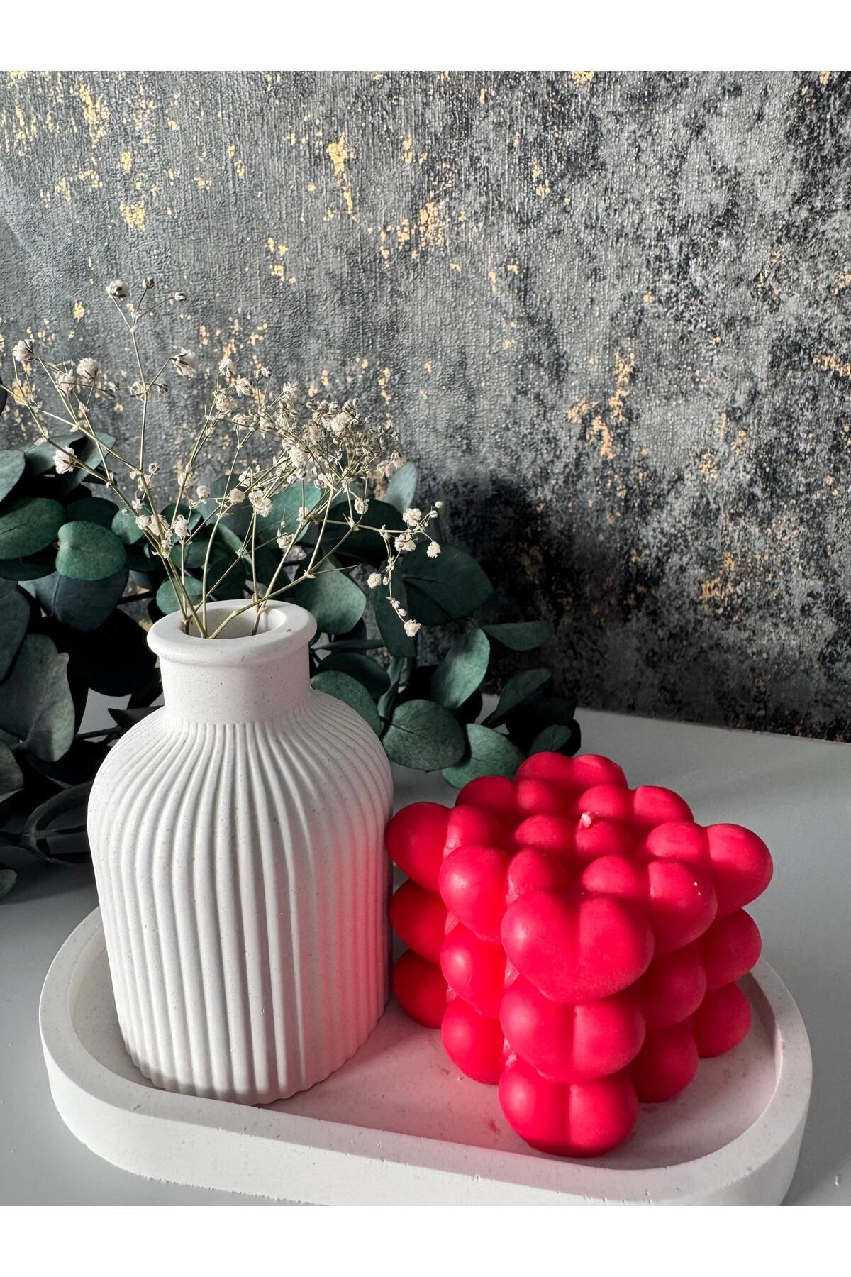 Home Dekoratif saksı ve doğal mum